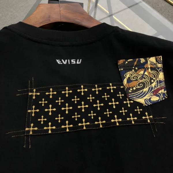 Evisu Pocket Print T-Shirt White - 8