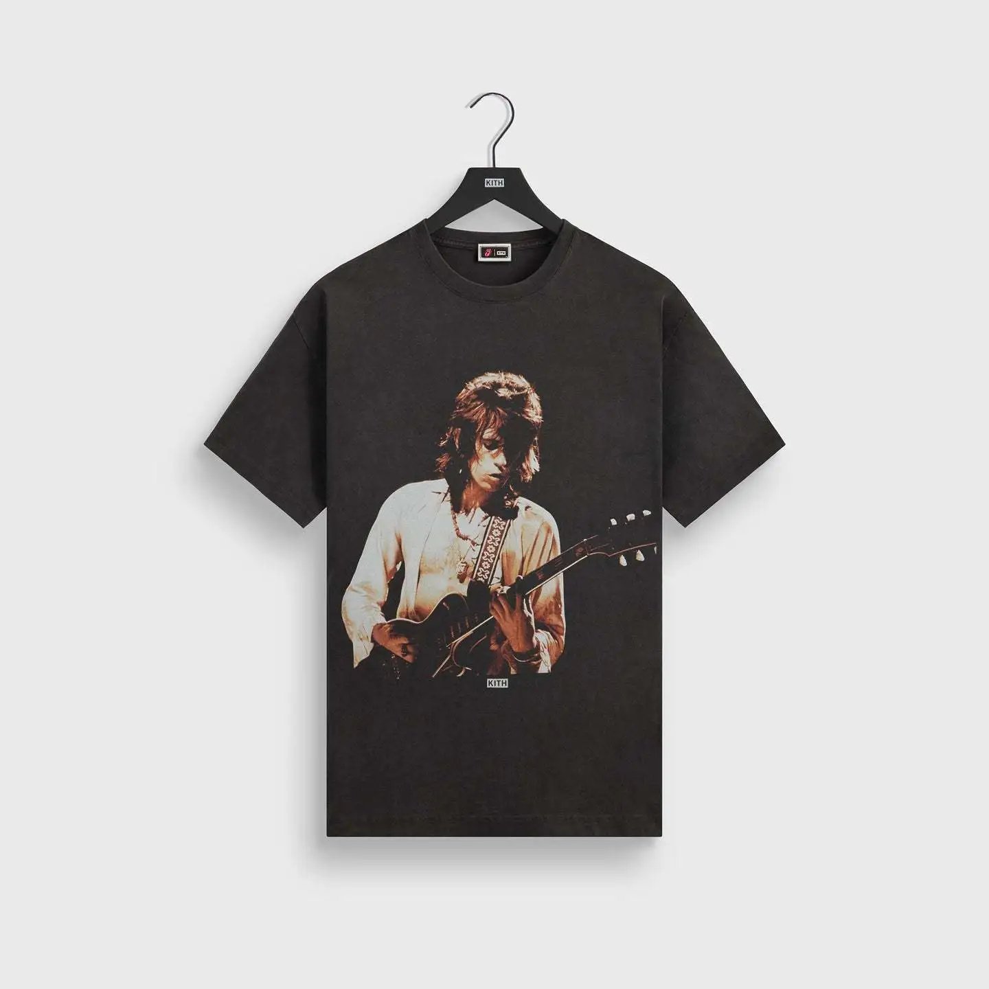 Kith Graphic Print Black White Brown Beige Casual T-Shirt
