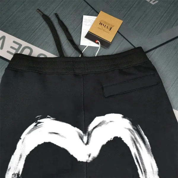 Evisu M Logo Print Black Sweatshorts Shorts - 5
