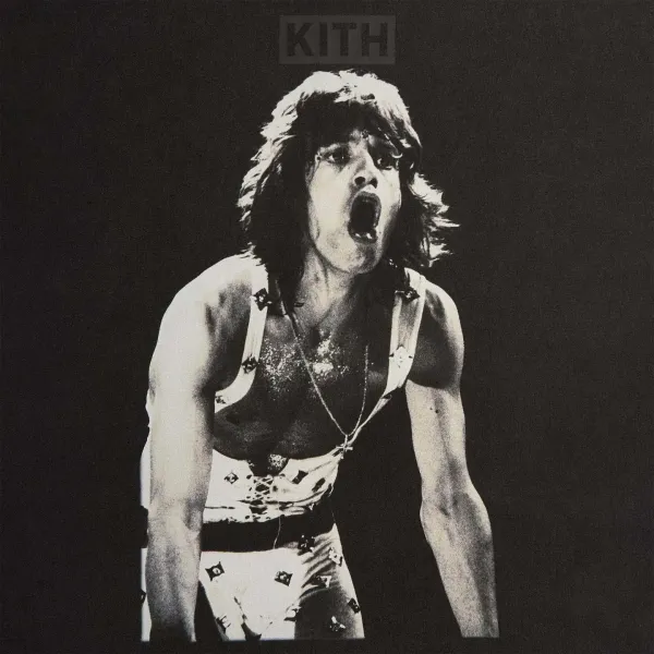 Kith x The Rolling Stones Keith Richards Graphic T-Shirt Black - 16
