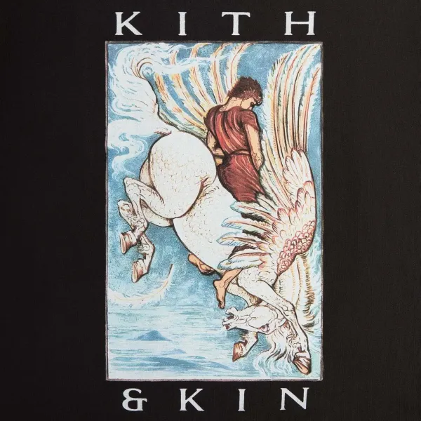 Kith x The Rolling Stones Keith Richards Graphic T-Shirt Black - 36