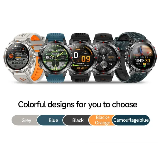 Design Smartwatch Pro Black Orange Sports Watch - 19