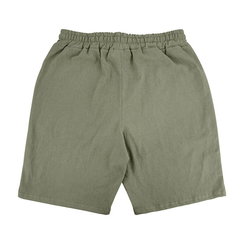 Design Drawstring Waist Shorts White - 84