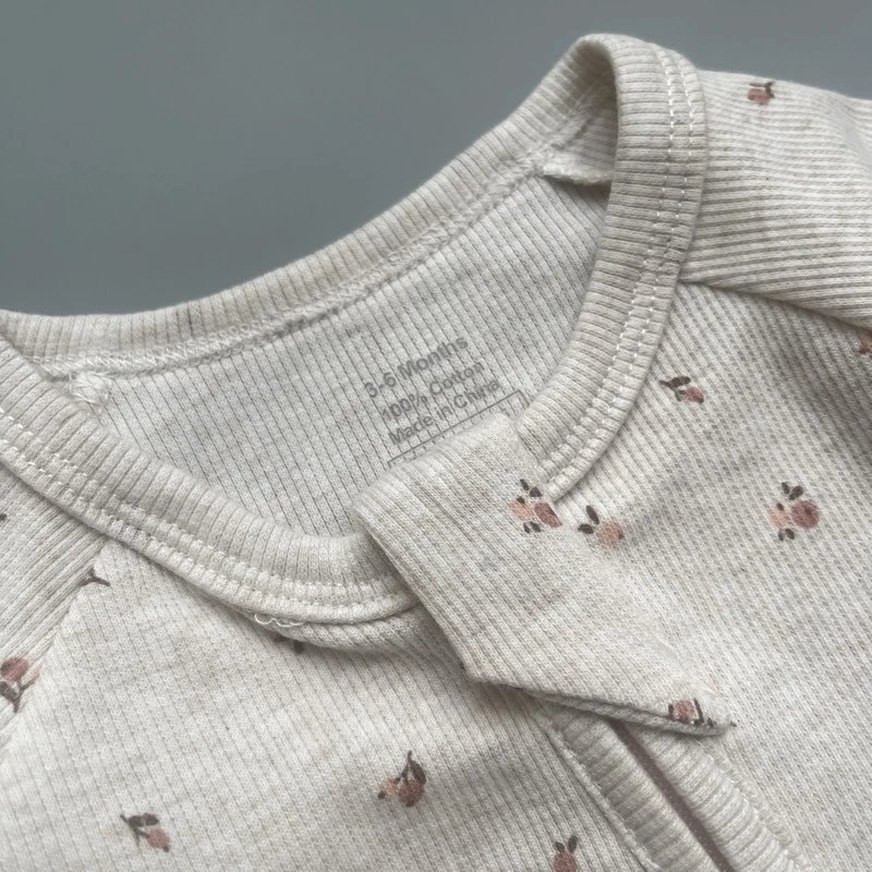 Design Disney Dumbo Ribbed Zip-Up Romper Gray Sleepwear - 14