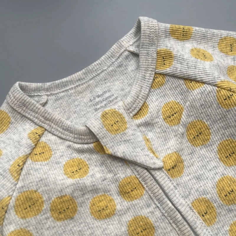 Design Disney Dumbo Ribbed Zip-Up Romper Gray Sleepwear - 20