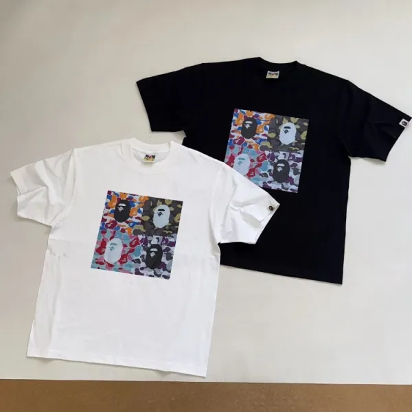 A Bathing Ape x Supreme Collaboration Graphic T-Shirt White - 9