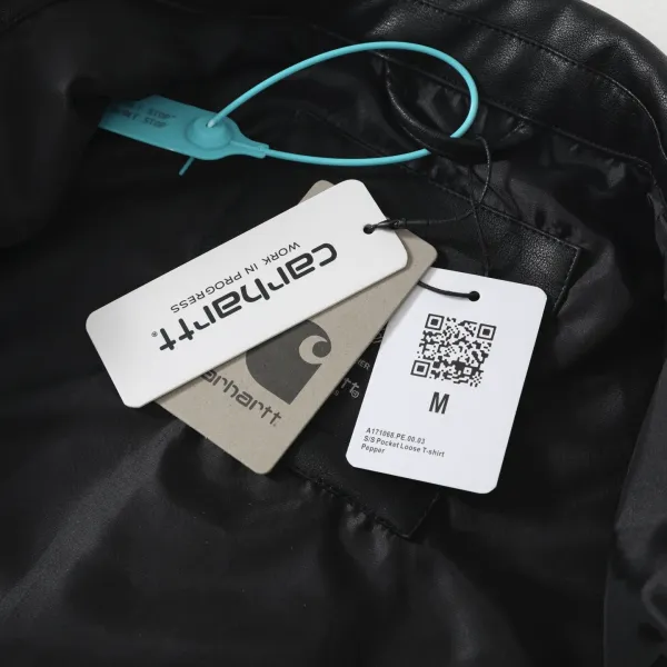 Carhartt Work In Progress Carhartt WIP Leather Jacket Black Leather-Jacket Leather Jacket - 11