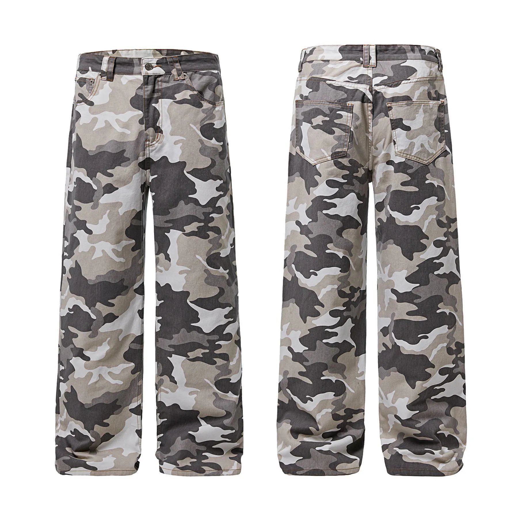 Design Wide-Leg Straight-Cut Black Pants - 3