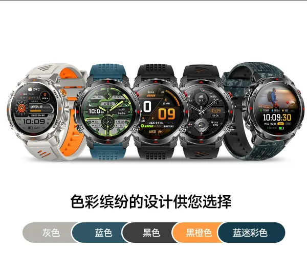 Design Smartwatch Pro Black Orange Sports Watch - 37