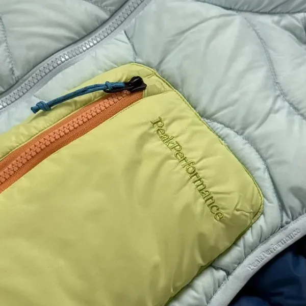 Arc'teryx Helium Down Collection Vest Light Blue with Lime Pocket Outerwear.vest - 18