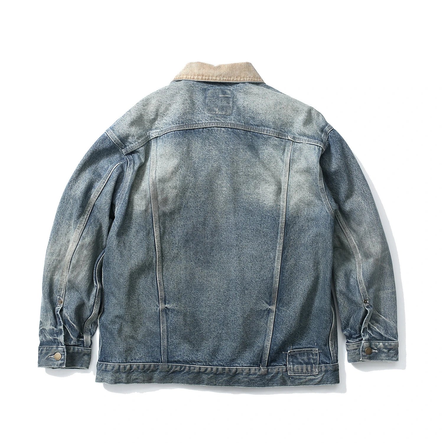 Denim Trucker Jacket Light Blue Washed Vintage Style
