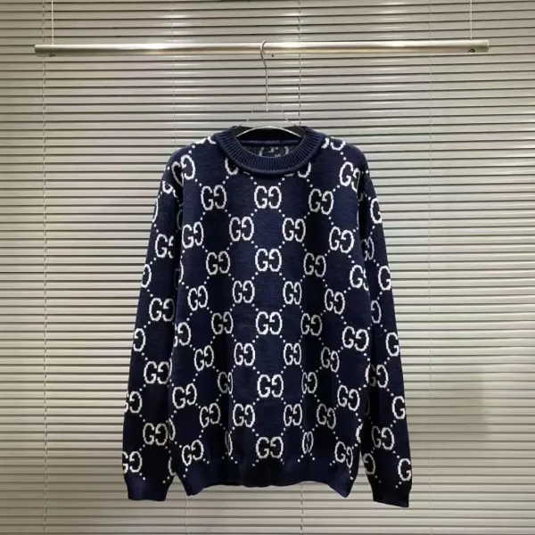 Gucci GG Monogram Green Knit Cardigan - 7