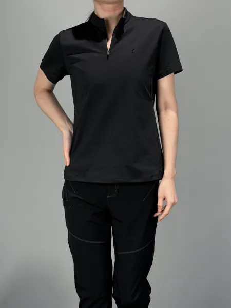 Arc'teryx Alpha LT Short-Sleeve Half-Zip Top Black Activewear - 5