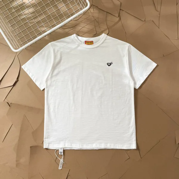 Human Made Heart Logo T-Shirt White and Black - 17