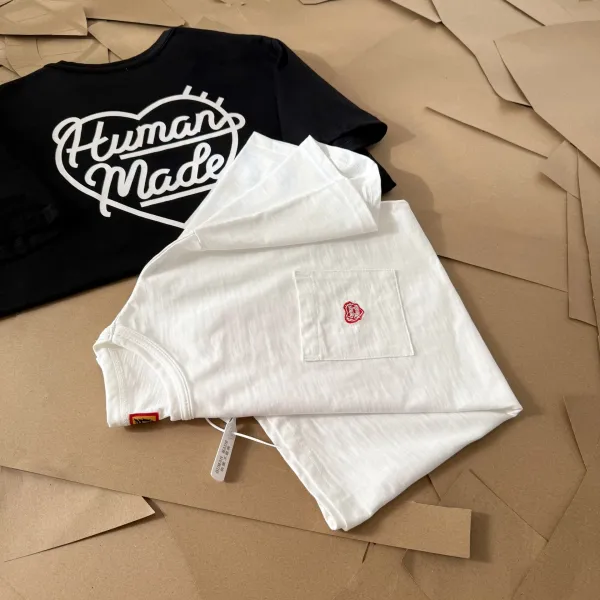 Human Made Heart Logo T-Shirt White and Black - 20