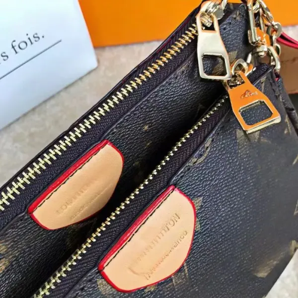 Louis Vuitton Multi Pochette Accessoires Black Monogram Empreinte Crossbody Bag - 4