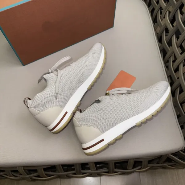 Hogan Interactive Knit Sneakers Beige and White Sneakers - 1