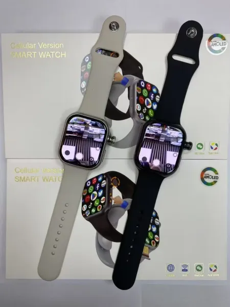 Design Cellular Version Smart Watch Black and Gray Smartwatch Electronics.smartwatches - 3