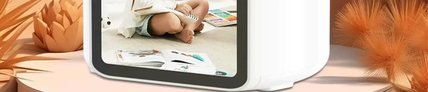 Design Smart Baby Monitor with 360° Pan-Tilt Camera and Touchscreen Display White Electronics - 4