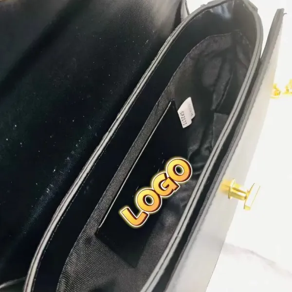 Dior Oblique Print Mini Chain Shoulder Bag Black - 7