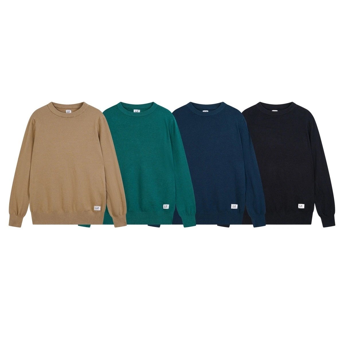 CP Embroidered Logo Zip Hoodie Crewneck Sweater