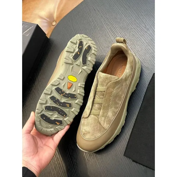 Hogan Interactive Sneaker Olive Suede Chunky Sneakers - 1