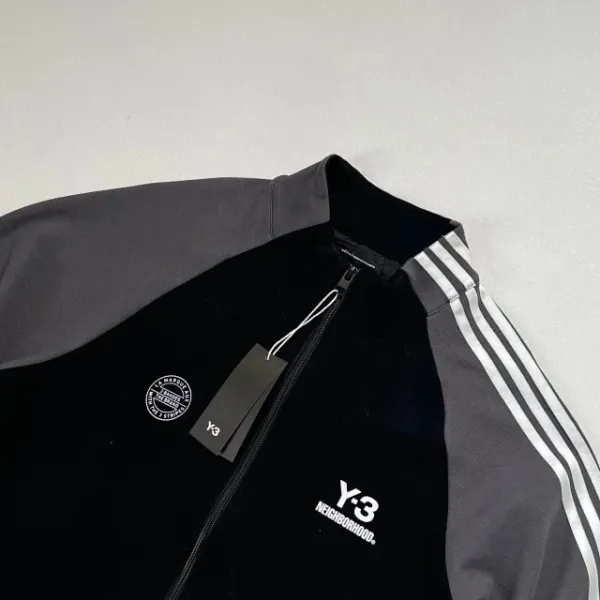 Adidas Y-3 x Neighborhood Track Jacket and Pants Black Gray Set Tracksuit - 26