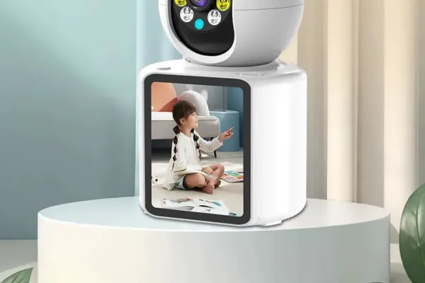 Design Smart Baby Monitor with 360° Pan-Tilt Camera and Touchscreen Display White Electronics - 11