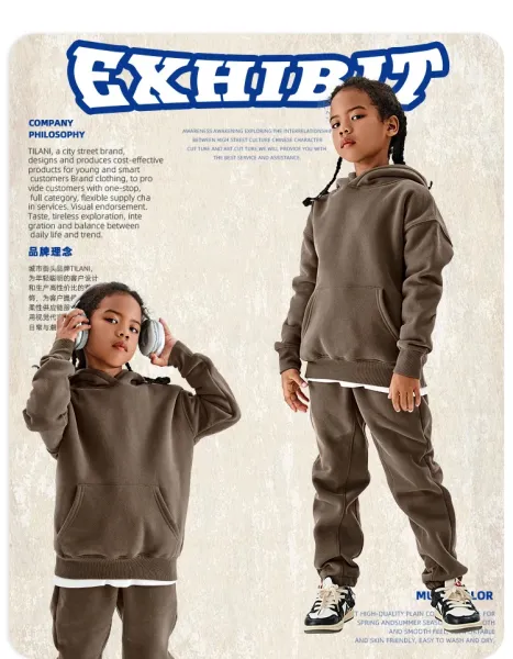 Essentials Oversized Hoodie and Sweatpants Set Yellow Kids - 6
