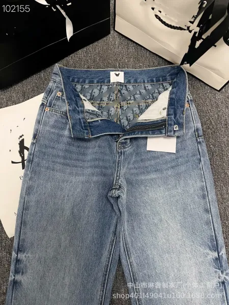 Saint Laurent Ripped Straight-Leg Light Wash Jeans - 12