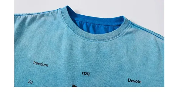 Design boothroyd Gradient Print T-Shirt in Mint Green T-Shirts - 22