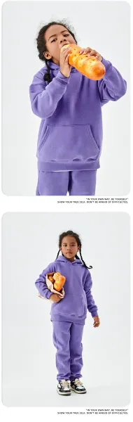 Essentials Oversized Hoodie and Sweatpants Set Yellow Kids - 14
