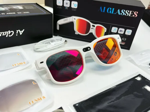 Design Ai Glasses AIMB-G3 Smart Eyewear Transparent Optical Glasses with Interchangeable Lenses Eyewear - 11
