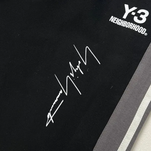 Adidas Y-3 x Neighborhood Track Jacket and Pants Black Gray Set Tracksuit - 45