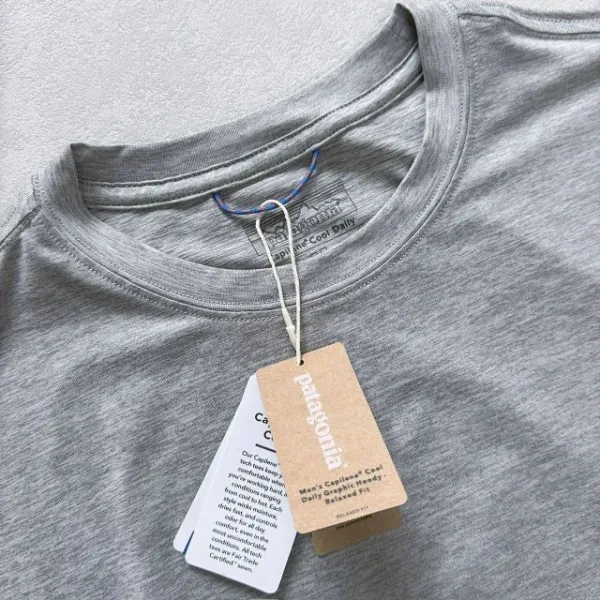 Patagonia Running Through the Mind, Body and Spirit T-Shirt Olive Green T-Shirt - 26