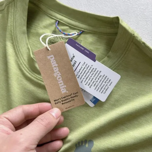 Patagonia Running Through the Mind, Body and Spirit T-Shirt Olive Green T-Shirt - 31