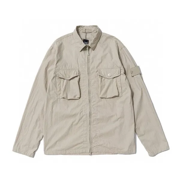 Stone Island Shadow Project G80 Shirt-Jacket Beige and Black Outerwear - 8