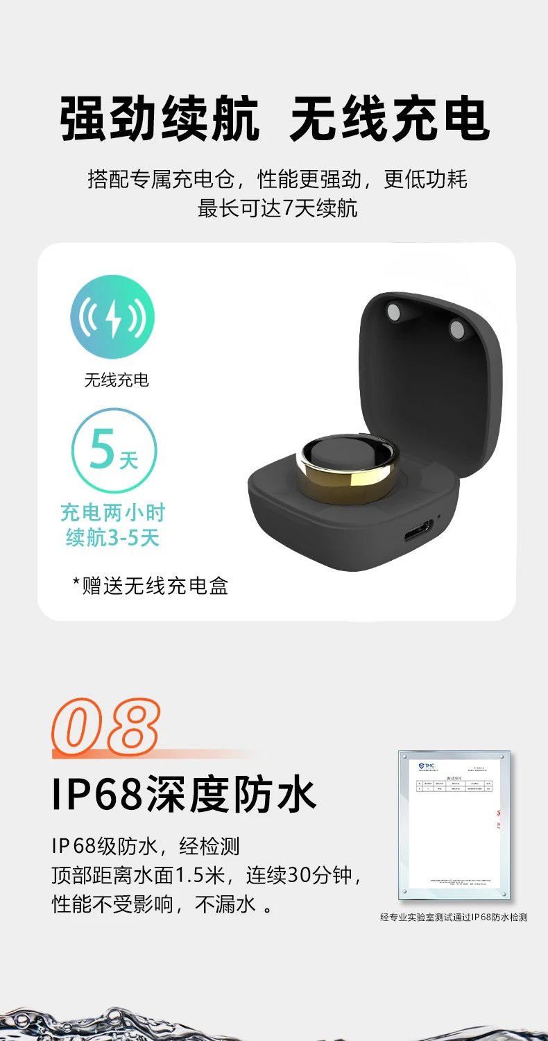 Design Smart Ring Gold Electronics - 6