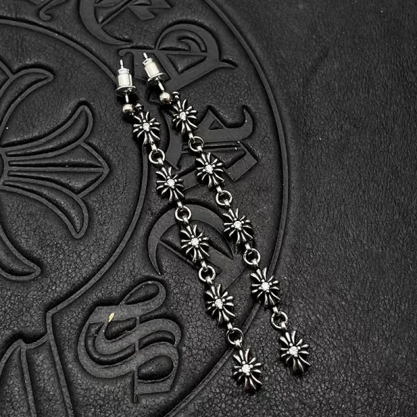 Chrome Hearts Maltese Cross Stud Earrings Gold - 23