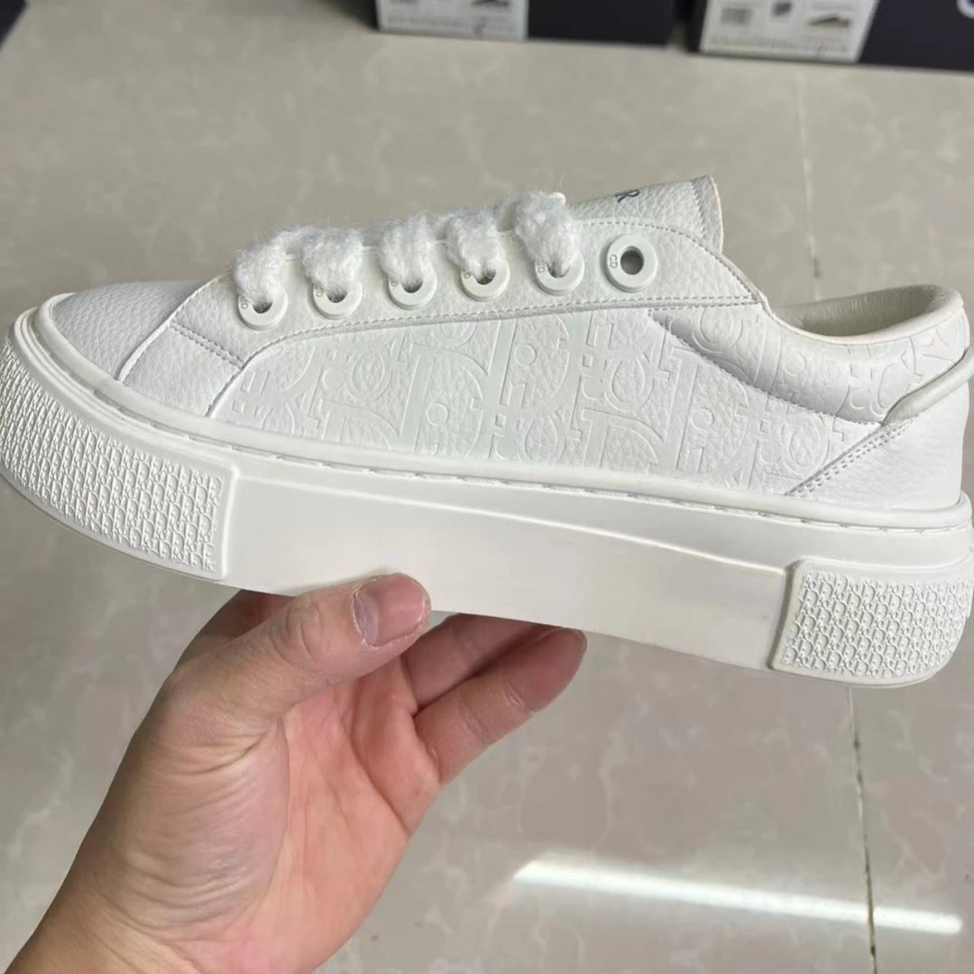 Dior B23 Oblique Monogram Low-Top Sneakers Black / White - 9