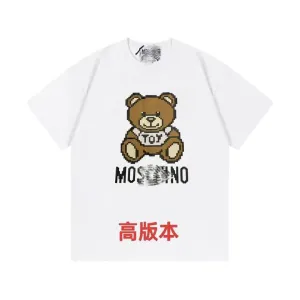 Moschino Pixel Bear Toy White T-Shirt