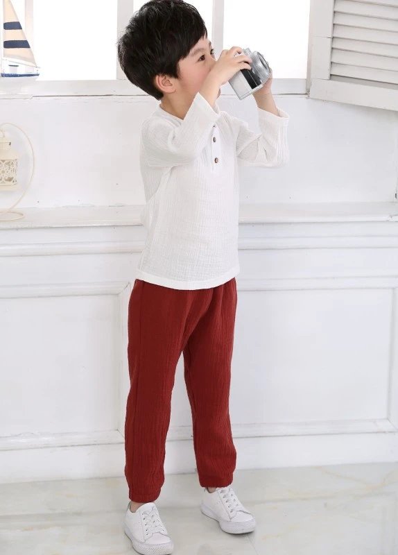 Design Ribbed Cotton Set Gray Kids Casual Set - 12