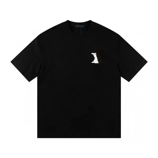 Design Pixelated Figure T-Shirt Black - 7