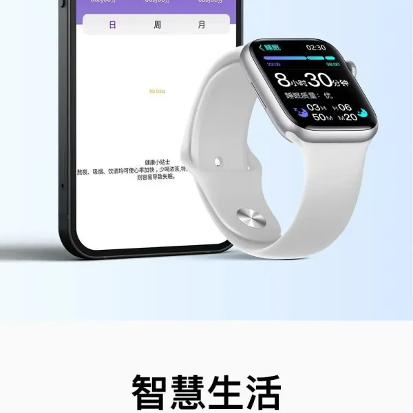 Apple Watch Series 9 White Sport Band Smartwatch Smartwatches - 34