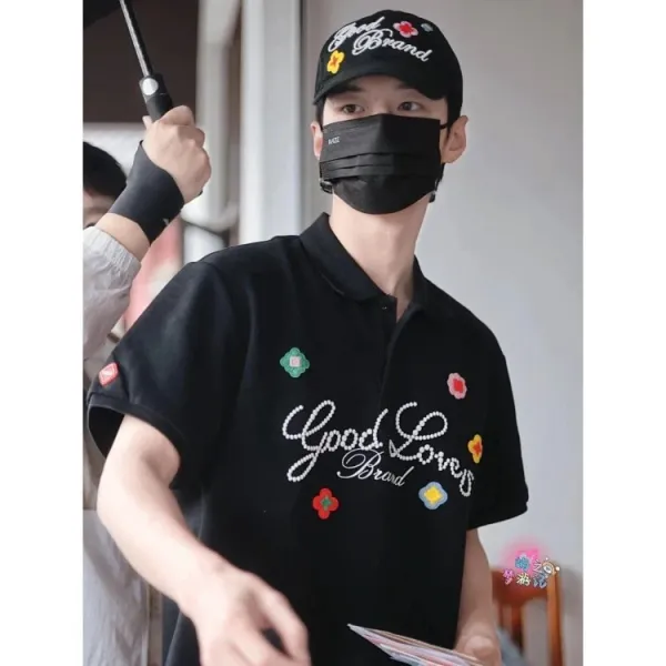 Good Brand Embroidered Floral Baseball Cap Brown - 7