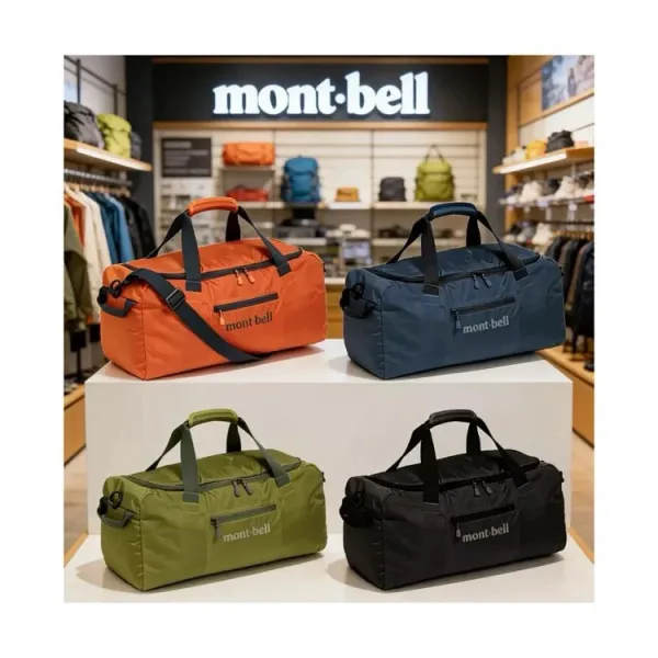 Design Montbell 40L Duffle Bag Navy Blue Travel Gym Bag Duffle Bag - 6