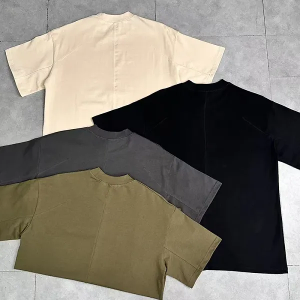 Design Minimalist Cross Logo T-Shirt Beige / Gray / Olive / Black Tops.t Shirts - 6