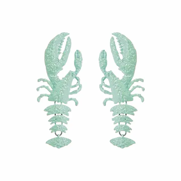 Design Lobster Earrings Seafoam Green Jewelry - 1