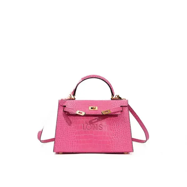 Hermès Kelly Mini Crocodile Pink Handbag - 1