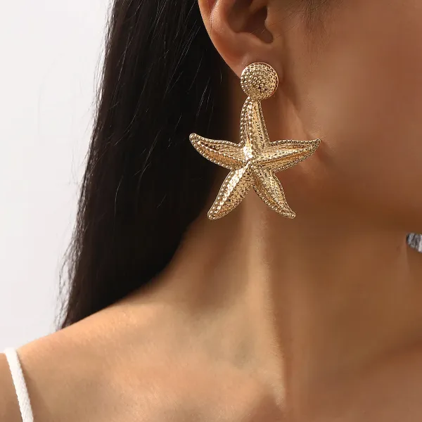 Design Fish Charm Drop Earrings Gold Silver Multicolor Jewelry - 13